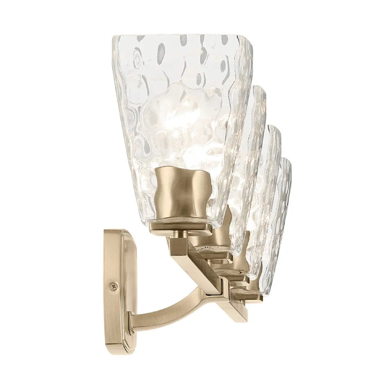 Kichler 55217 Marant 4-lt 33" Vanity Light - Champagne Bronze Clear Water Glass