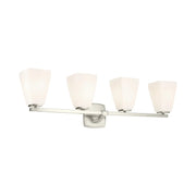 Kichler 55217 Marant 4-lt 33" Vanity Light - Brushed Nickel Opal Glass