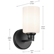 Kichler 55224 Gioe 1-lt 10" Tall Wall Sconce