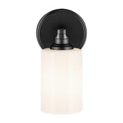 Kichler 55224 Gioe 1-lt 10" Tall Wall Sconce - Black Opal Glass
