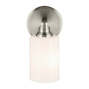 Kichler 55224 Gioe 1-lt 10" Tall Wall Sconce - Brushed Nickel Opal Glass
