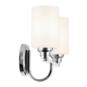 Kichler 55225 Gioe 2-lt 14" Vanity Light - Chrome Opal Glass