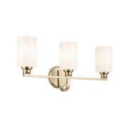 Kichler 55226 Gioe 3-lt 24" Vanity Light - Champagne Bronze Opal Glass
