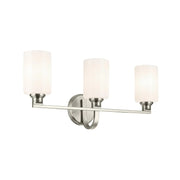 Kichler 55226 Gioe 3-lt 24" Vanity Light - Brushed Nickel Opal Glass