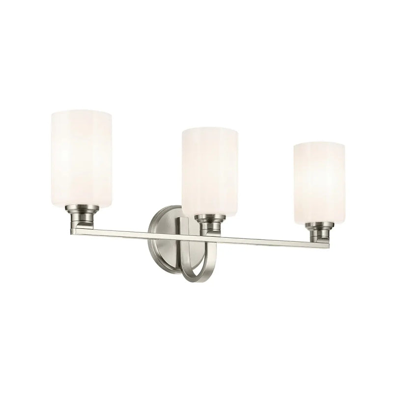 Kichler 55226 Gioe 3-lt 24" Vanity Light - Brushed Nickel Opal Glass