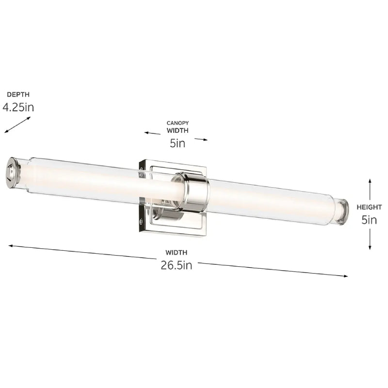 Kichler 55238 Laurene 1-lt 27" LED Vanity Light
