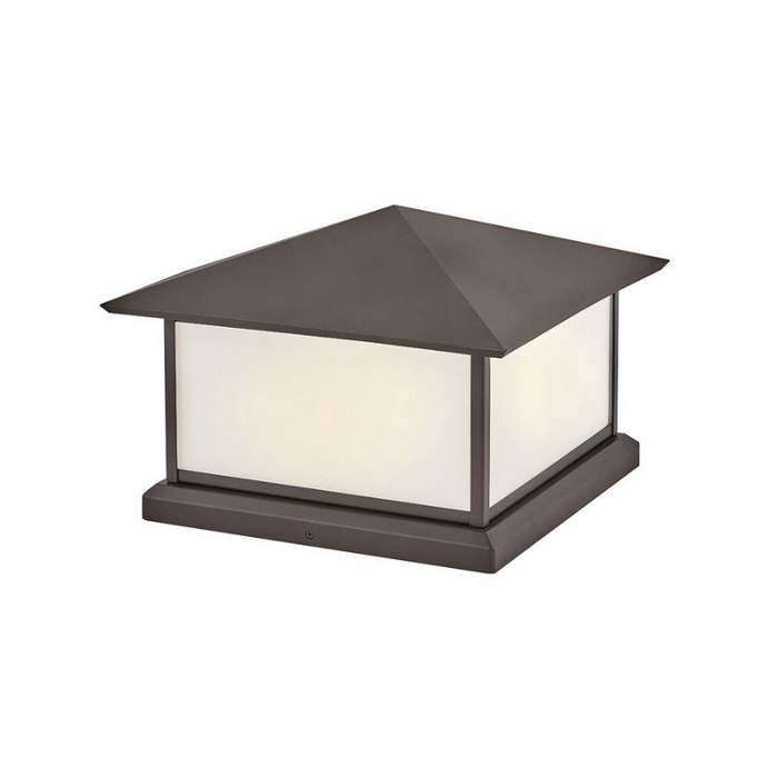 Hinkley 28987-LV Walter 2-lt 15" LED Outdoor Pier Mount Lantern - Textured Oil Rubbed Bronze