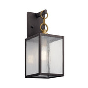Kichler 59005 Lahden 1-lt 12" Tall Outdoor Wall Light - Weathered Zinc