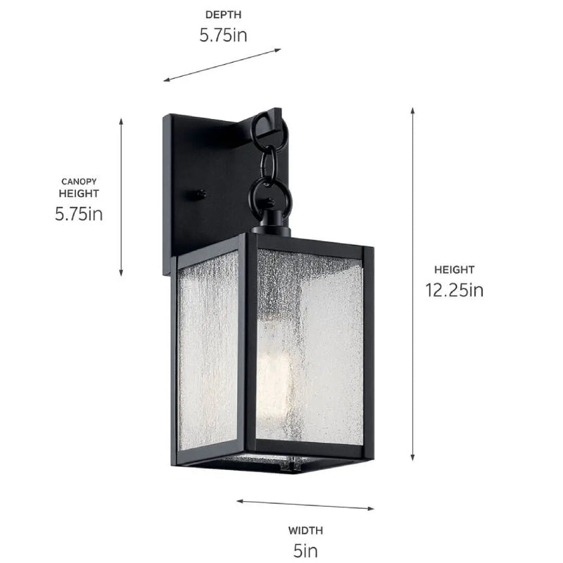 Kichler 59005 Lahden 1-lt 12" Tall Outdoor Wall Light