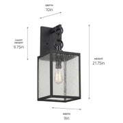 Kichler 59007 Lahden 1-lt 22" Tall Outdoor Wall Light