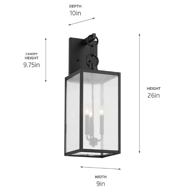 Kichler 59009 Lahden 3-lt 26" Tall Outdoor Wall Light