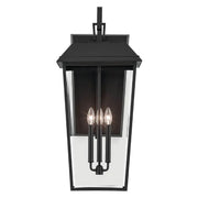 Kichler 59121 Mathus 3-lt 30" Tall Outdoor Wall Light - Textured Black