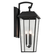 Kichler 59121 Mathus 3-lt 30" Tall Outdoor Wall Light - Textured Black