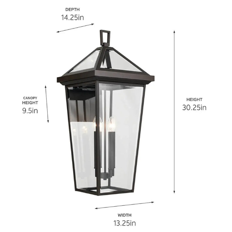 Kichler 59128 Regence 4-lt 30" Tall Outdoor Wall Light