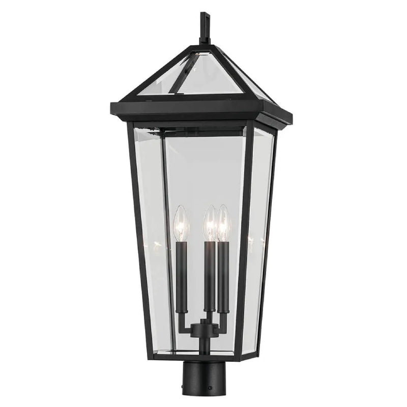 Kichler 59129 Regence 3-lt 29" Tall Outdoor Post Mount - Textured Black