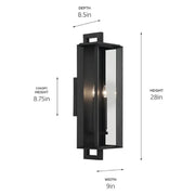 Kichler 59134 Kroft 2-lt 28" Tall Outdoor Wall Light