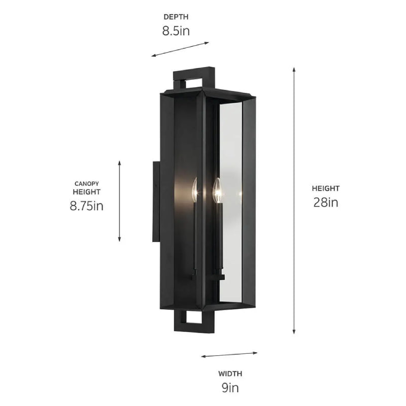 Kichler 59134 Kroft 2-lt 28" Tall Outdoor Wall Light