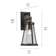 Kichler 59147 Talman 1-lt 18" Tall Outdoor Wall Light