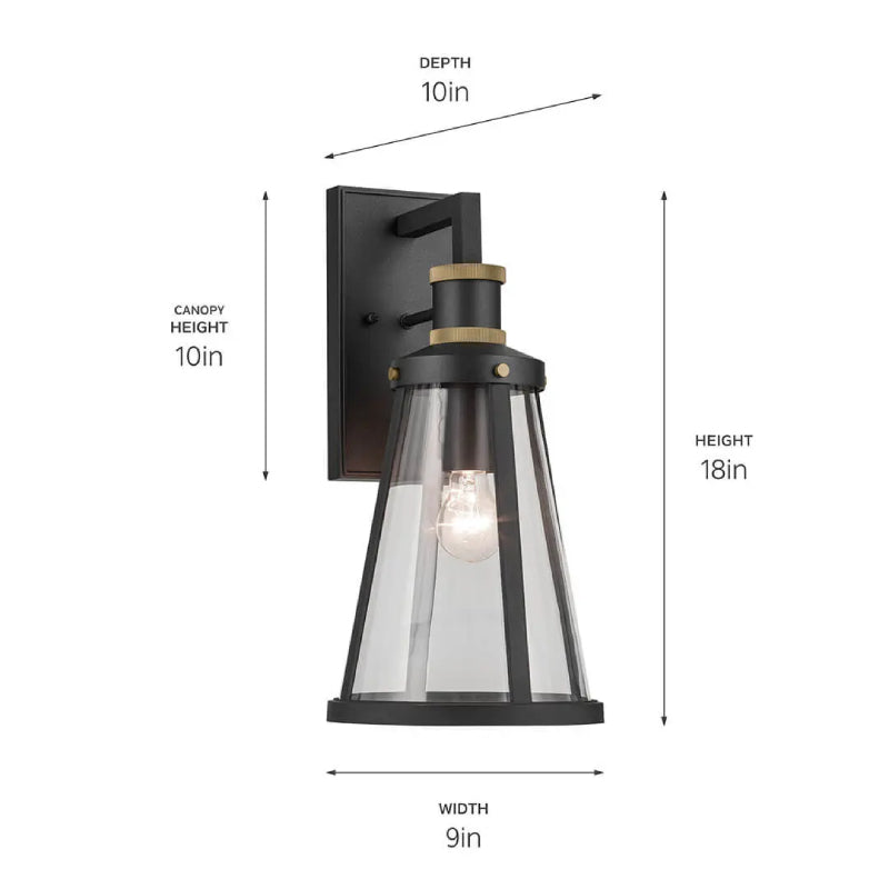 Kichler 59147 Talman 1-lt 18" Tall Outdoor Wall Light