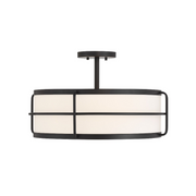 Savoy House 6-4193-4 Chauncey 4-lt 22" Semi-Flush Mount - Matte Black