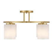 Savoy House 6-4693-4 Herron 4-lt 24" Semi-Flush Mount - Warm Brass