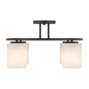 Savoy House 6-4693-4 Herron 4-lt 24" Semi-Flush Mount - Matte Black