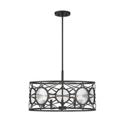 Savoy House 6-5065-5 Balfour 5-lt 24" Convertible Semi-Flush or Pendant - Matte Black