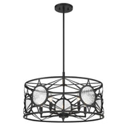 Savoy House 6-5065-5 Balfour 5-lt 24" Convertible Semi-Flush or Pendant - Matte Black