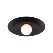 Savoy House 6-5564-1 Sherrer 1-lt 20" Semi-Flush Mount - Matte Black