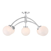 Savoy House 6-6199-5 Redfield 5-lt 36" LED Semi-Flush Mount - Chrome