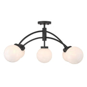 Savoy House 6-6199-5 Redfield 5-lt 36" LED Semi-Flush Mount - Matte Black