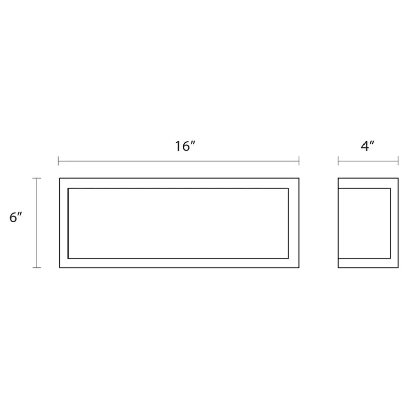 Sonneman 6018 Puri 2-lt 16" Horizontal Fluorescent Wall Sconce