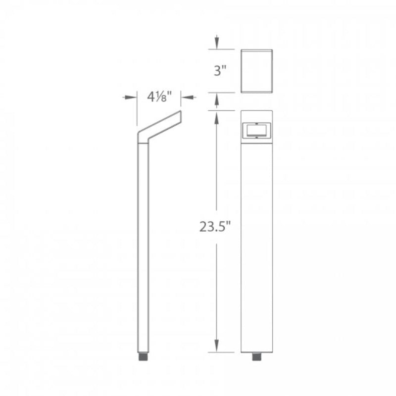 WAC 6021 24" Tall LED Slope Path Light