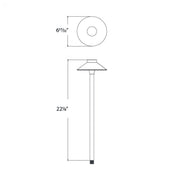 WAC 6041 Tiki 22" Tall LED Path Light
