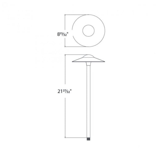 WAC 6051 Canopy 22" Tall LED Area Light
