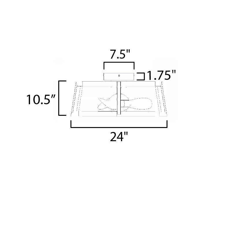 Maxim 61022 Darling 24" LED Fandelight