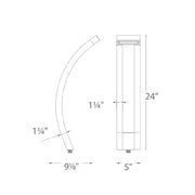 WAC 6321 Slide 24" Tall LED Path Light