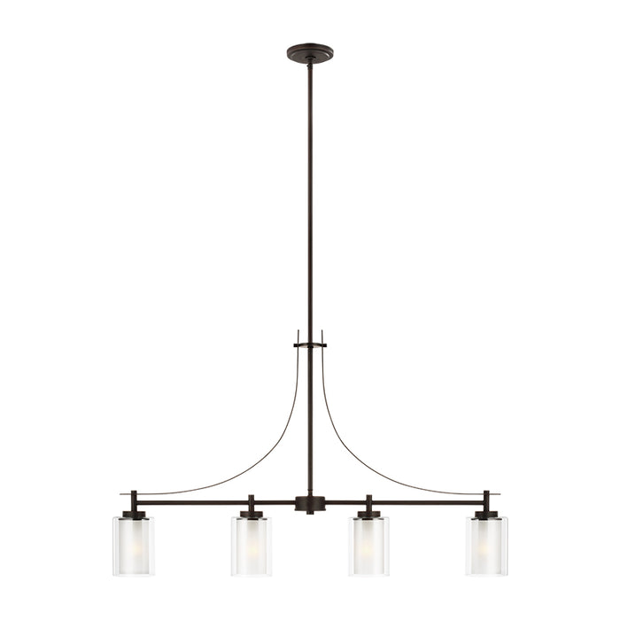 Sea Gull 6637304 Elmwood Park 4-lt 40" Chandelier