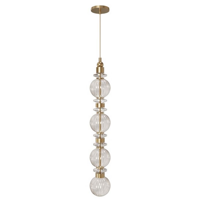 Avenue Lighting HF7904 Avra 1-lt 5" LED Pendant - Aged Brass