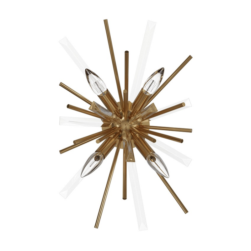 Avenue Lighting HF8204 Palisades Ave. 4-lt 20" Tall Wall Sconce - Aged Brass