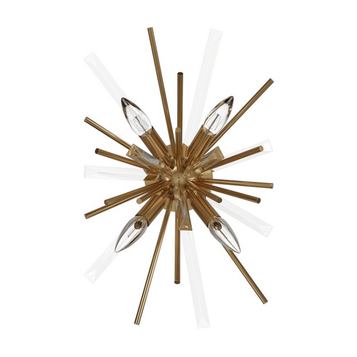 Avenue Lighting HF8204 Palisades Ave. 4-lt 20" Tall Wall Sconce - Aged Brass