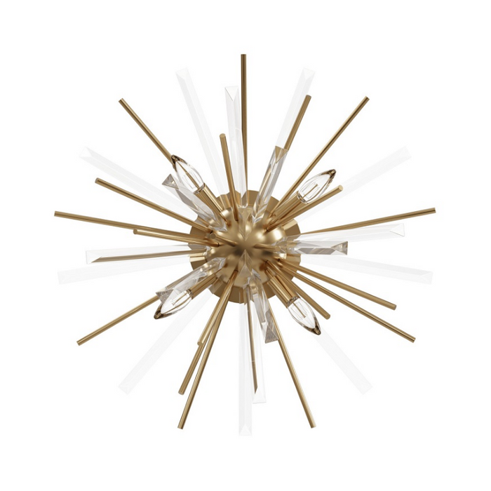 Avenue Lighting HF8205 Palisades Ave. 4-lt 24" Wall Sconce/Flush Mount - Aged Brass