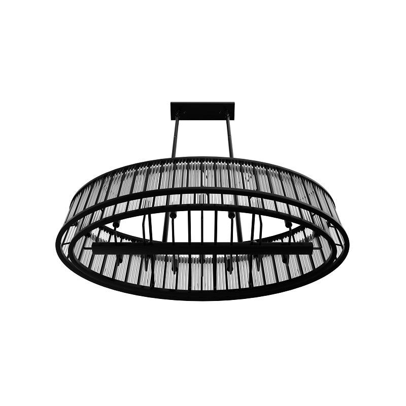 Avenue Lighting HF1927 Waldorf 16-lt 52" LED Chandelier - Polished Gunmetal