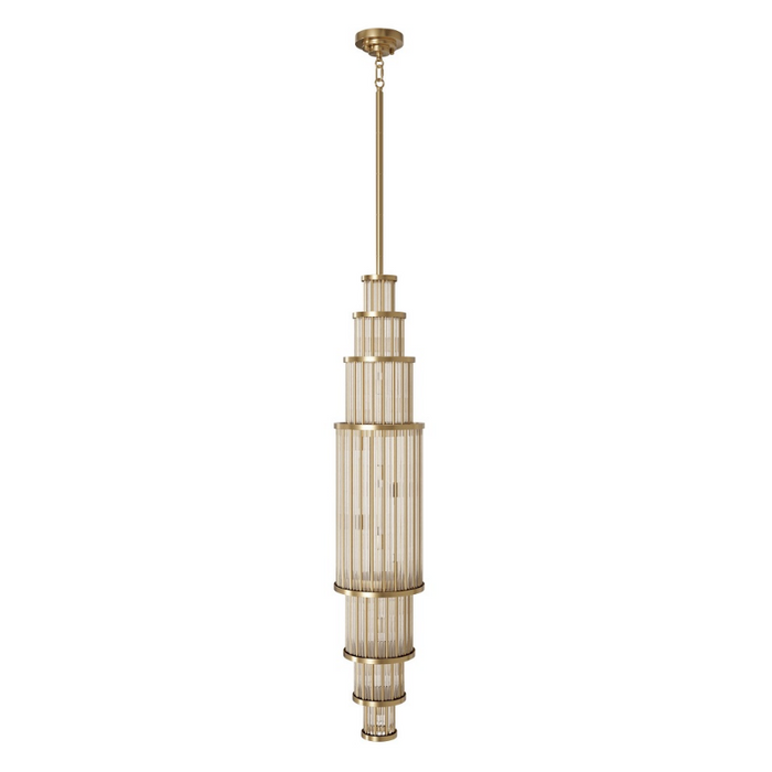 Avenue Lighting HF1926 Waldorf 17-lt 10" LED Pendant - Aged Brass