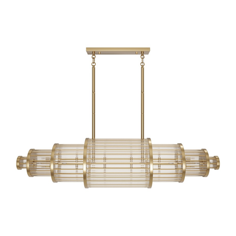 Avenue Lighting HF1920 Waldorf 28-lt 64" LED Chandelier - Aged Brass