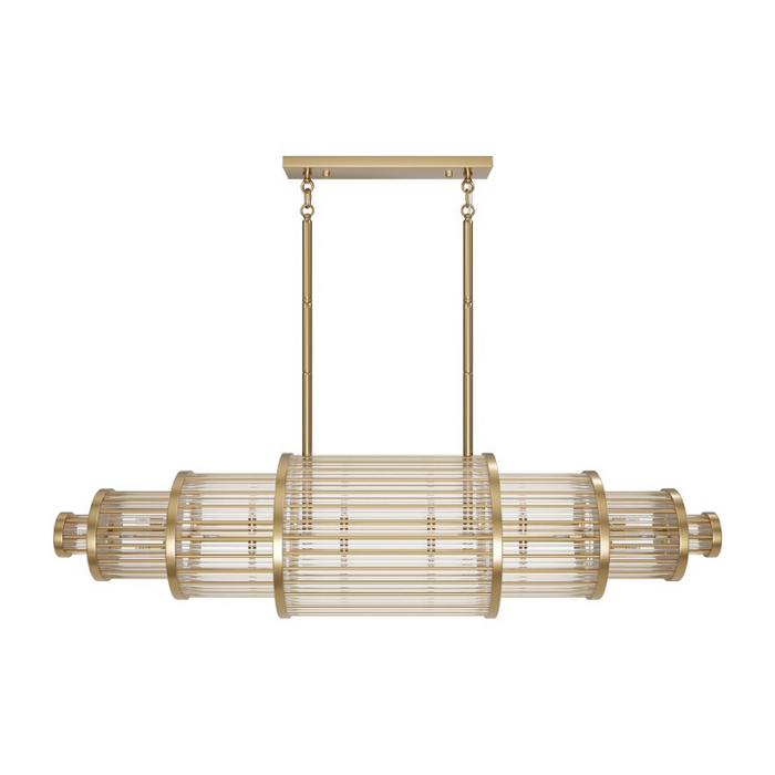 Avenue Lighting HF1920 Waldorf 28-lt 64" LED Chandelier - Aged Brass
