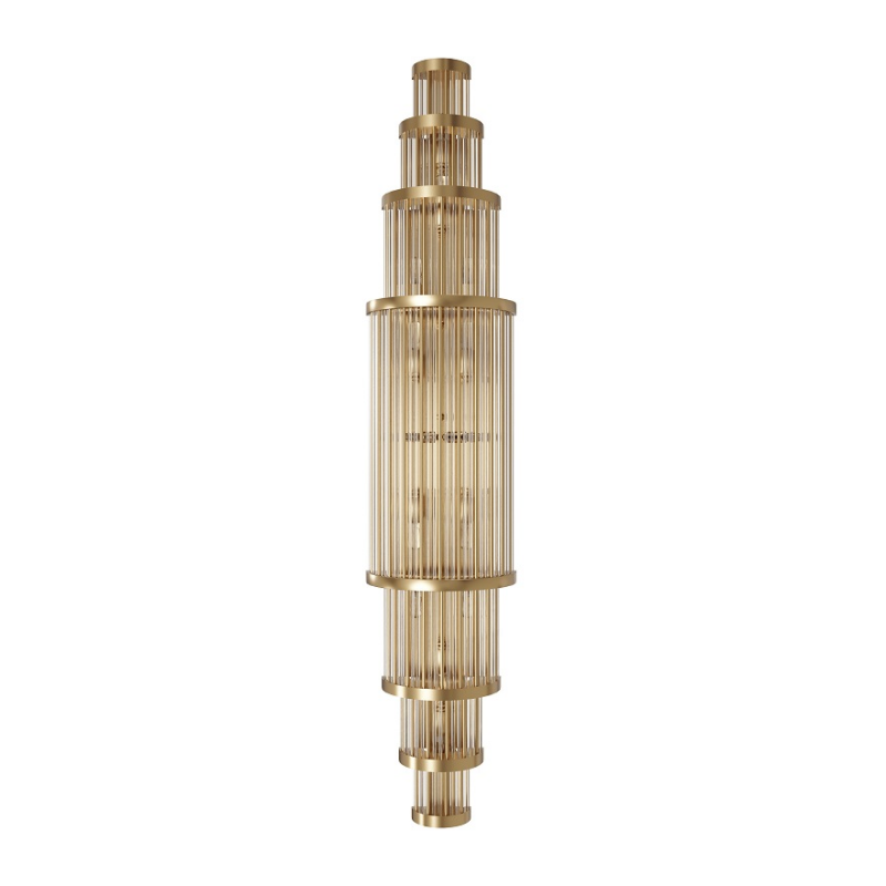 Avenue Lighting HF1923 Waldorf 14-lt 50" Tall LED Wall Sconce - Aged Brass