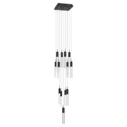 Avenue Lighting HF1905 The Original Glacier 13-lt 20" LED Pendant - Black/Bubbled
