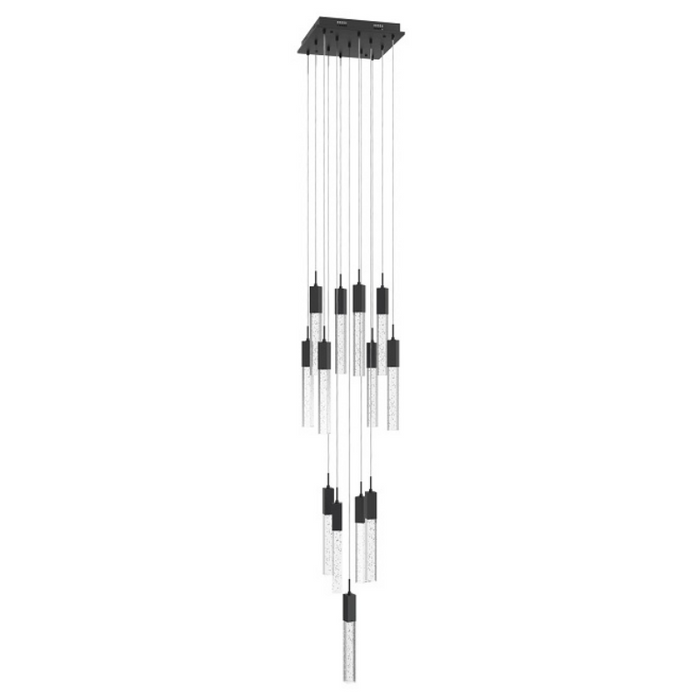 Avenue Lighting HF1905 The Original Glacier 13-lt 20" LED Pendant - Black/Bubbled