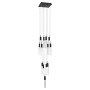 Avenue Lighting HF1905 The Original Glacier 13-lt 20" LED Pendant - Black/Clear